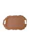 Decorative Oval Wooden Presentation Tray with Cord