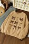 3-Ply Combed Cotton Strawberry Printed Unisex Sweatshirt