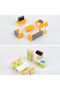 Kids Wooden Doll House with 22 pcs Furniture Accessories - 4