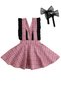 Baby Girl Flamingo Pink Gilet Dress Buckle Set - 2