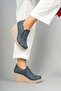 Wedge Sole Side Zipper Shoes (Choose Number 1 for Larger Size) - 2