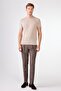 Men's Slim Fit Brown Trousers