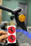 Round 5Cmx5Cm Horse Sticker Set for Motorcycle Cat's Eye (2 Pieces)