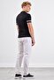 Men's slim fit polo collar black knit t-shirt - 4