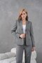 Polyviscose Fabric Women's Suit Gray - 2