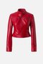Kelly Women's Real Leather Coat Red