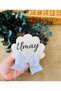 Set of 10 Stylish Oyster Baby Magnets with Bows - 7 Cm, Mevlüt & Baby Shower Gift