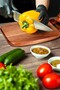 Small Size 100% Natural Wood Luxury Cutting and Presentation Board – Stylish and Hangable Design for Kitchen - 3