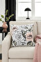 Duck Floral Throw Pillow Cover Powder Gray 40X40