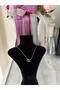 Nested Past Hollow Square Gold Steel Pendant Minamilist Necklace - 5