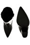 Women Two Tone Cowboy Boots in Black and White - 5