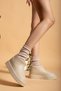 Women's Waterproof Furry Cold Weather Resistant Non-Slip Eva Sole Rain and Winter Boots - 3