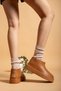 Women's Waterproof Furry Cold Weather Resistant Non-Slip Eva Sole Rain and Winter Boots - 3