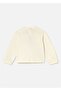 Baby Girl Patterned Long Sleeve T-Shirt Cream 2080 - 2
