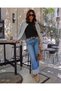 Women's Hair Knit Buttoned Casual Long Sleeve Knitwear Cardigan Anthracite - 2