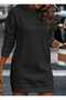 Women's Hooded Sweat Dress - 2