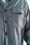 Men's Indigo Comfortable Fit Sports Jacket with Flap, Double Pockets and Snap Fasteners - 7