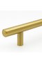 Furniture Kitchen Drawer Cabinet Cupboard Handle Knob Handles (128 mm -12.8 cm) Gold Golden Metal (5 Pieces) - 6