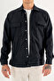 Men's Navy Blue Hooded Double Pocket Snap Fastener Sports Jacket Comfortable Fit - 2