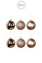 Christmas Tree Ball Set of 6 Bronze 8cm