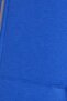 Women's Relax Fit Comfortable Cut Cotton Fleece Lined Double Pocket Zippered Sax Blue Hooded Sweatshirt - 6
