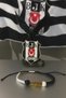 Beşiktaş 3 Star Onyx and Hematite Natural Stone Macrame Fan Bracelet – Adjustable Handmade - 4