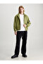 Relaxed Cotton Zip up Jacket- Windbreaker Jacket - 4