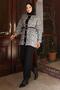 Leopard Patterned Knitwear Set Gray 6147 - 3