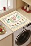 Clothes Dryer Top Organizer Mat Liquid-Proof Cover Laundry Garden