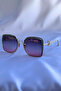 Square Unisex Sunglasses with Uv400 Protection Gradient Lenses