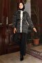 Leopard Patterned Knitwear Set Black 6147 - 3