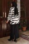 Zebra Patterned Knitwear Set Gray 6154 - 4
