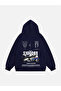 Unisex Bmw S100Rr Printed Hooded Fleece Oversized Sweatshirt