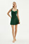 Green 2273Esmy Draped Skirted Swimsuit