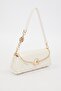 Cream Chain Strap Detail Shoulder Bag - 2