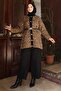 Leopard Patterned Knitwear Set Tan 6147 - 3