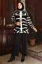 Zebra Patterned Knitwear Set Black 6154 - 3
