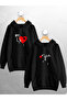 Dear Couple Combination Me You Heart Puzzle Printed Design Hooded Sweatshirt Set of 2