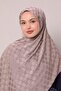 Mink Speckled Patterned Jacquard Capri Shawl