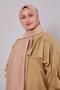 Milky Coffee Plain Adria Shawl
