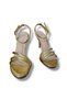 Gold Color Women's Platform Heeled Shoes - 4