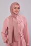 Pink Plain Adria Shawl - 3