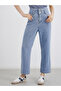 Mid Rise Regular Fit Jeans with Waist Buttons Details - 2