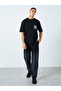 Men Black Oversized Graphic Print T-Shirt - 2