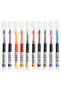 12 Pcs Quick Dry Neutral Color Ballpoint Pens - 0.5mm Needle Carbon Pen - 4