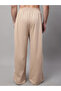 Men Beige Side Stripe Wide Leg Joggers - 2