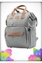 Luxury Leather Thermal Compartment Waterproof Stain Resistant Wipe-Clean Mom and Baby Care Backpack