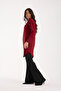 Women's Burgundy Striped Long Sleeve Tunic - 5