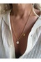 Gold Enamel Letter H Heart Necklace