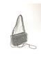 Black Silver Color Mix Luxury Rhinestone Diamond Evening Dress Clutch with Chain Strap Handheld Wedding Engagement Evening Bag
